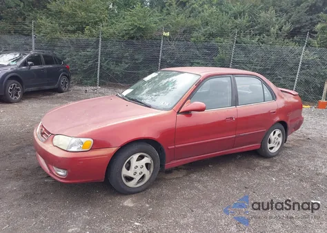 2002 Toyota Corolla S из США, поврежденный, VIN 2T1BR12E02C583319